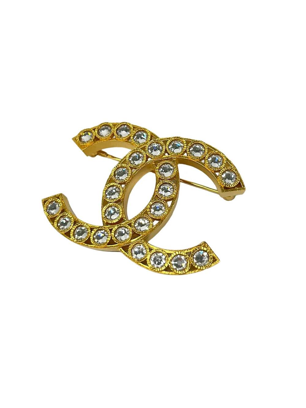 Chanel Clear Gold Rhinestones Hardware #360621C79B